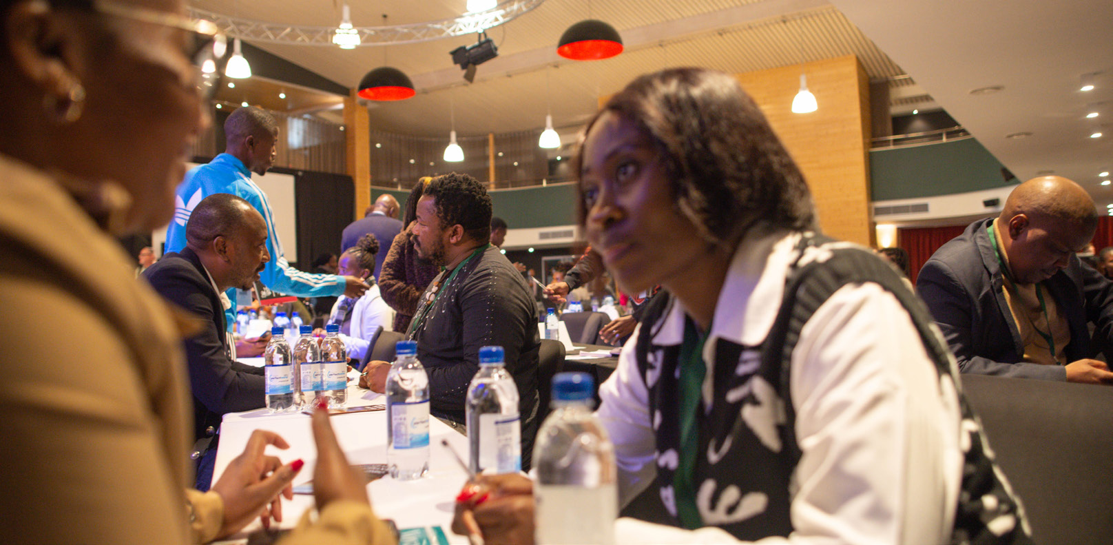 Delegates networking during an ATPSA event